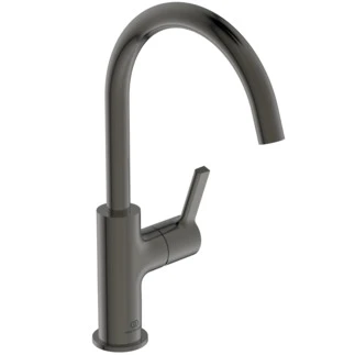 Ideal Standard Joy mitigeur lavabo bec haut sans vidage 5l/min Brushed Gun Metal