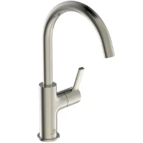 Ideal Standard Joy mitigeur lavabo bec haut sans vidage 5l/min look inox