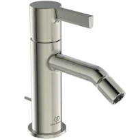 Ideal Standard Joy mélangeur bidet avec vidage métallique 5l/min look inox