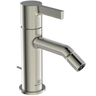 Ideal Standard Joy mélangeur bidet avec vidage métallique 5l/min look inox