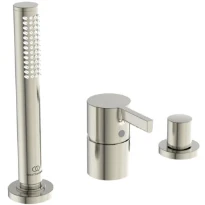 IDEAL STANDARD Joy Mitigeur bain/douche 3 trous pour remplissage par le trop-plein Look RVS