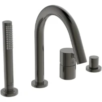 Ideal Standard Joy mitigeur bain 4-trous avec bec Brushed Gun Metal