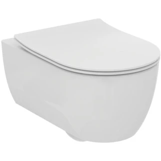 Ideal Standard Blend Curve cuvette suspendue PACK Aquabtiroir (cuvette suspendue + abattant sandwich softclose) - Glossy White