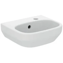 Ideal Standard i.life A lave-mains 350 x 300 mm - blanc - avec trou de robinet droite - avec trop-plein