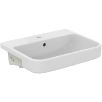Ideal Standard i.life B lavabo semi-encastré 550 x 440 mm - blanc - avec trou de robinet - avec trop-plein