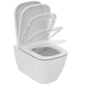 Ideal Standard i.life B hangtoilet PACK Rimless+ (hangtoilet verdoken bevestiging + toiletzitting wrapover softclose) zonder spoelrand - Glossy White