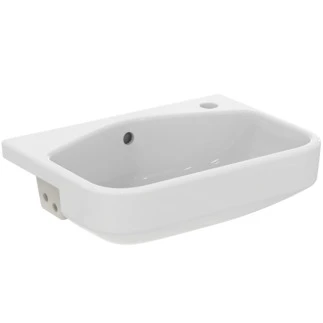 Ideal Standard i.life S lavabo semi-encastré 500 x 360 mm - blanc - avec trou de robinet droite - avec trop-plein
