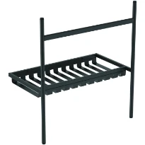 Ideal Standard Conca ensemble de pieds pour lavabo avec tablette 760 x 428 x 836 mm - noir mat