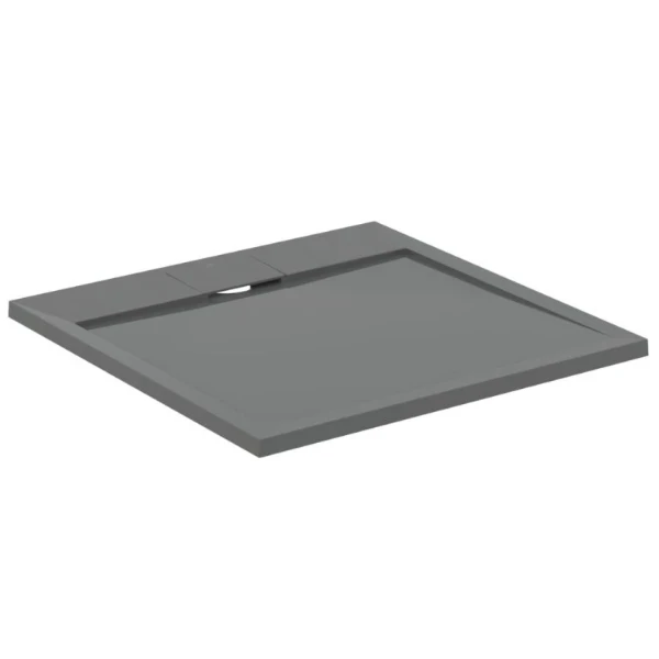 Ideal Standard Ultra Flat S i.life receveur de douche 800 x 800 x 30 mm - concrete grey