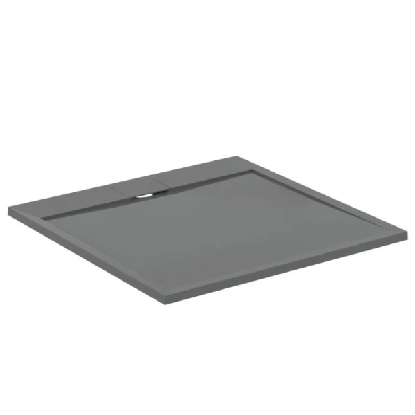 Ideal Standard Ultra Flat S i.life receveur de douche 1000 x 1000 x 30 mm - concrete grey