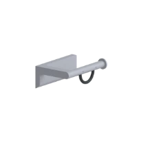 Normbau Cavere porte papier 130 x 92 mm - argent metallic 096
