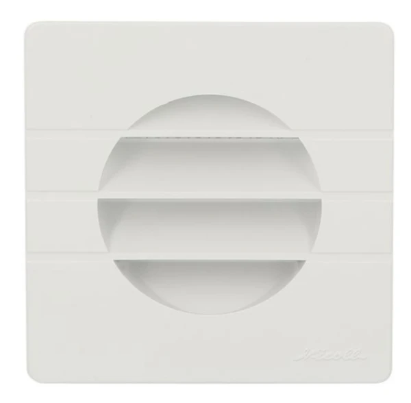 Nicoll grille 80 mm - blanc - avec moustiquaire