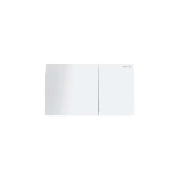 Geberit Sigma70 plaque de commande, verre blanc