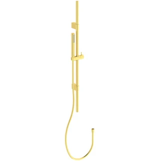Ideal Standard IdealRain Barre de douche 900 mm avec douchette bâton avec 1 fonction, 8l/min et IdealFlex 1750 mm - Brushed Gold