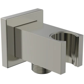 BC771GN Ideal Standard IdealRain handdouchehouder met geïntegreerde muuraansluitbocht vierkant - RVS look