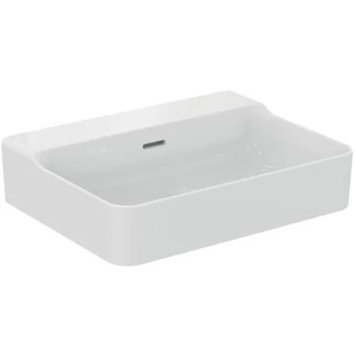 Ideal Standard Conca lavabo 600 x 450 mm - blanc - sans trou de robinet - avec trop-plein - aplati pour montage sur étagère