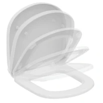 Ideal Standard Tempo Abattant et couvercle slow closing pour Tempo WC suspendu court - Glossy white