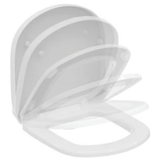 T679901 Ideal Standard Tempo toiletzitting en deksel slow closing voor Tempo verkorte hangtoilet - Glossy white