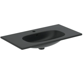 Ideal Standard Tesi lavabo 825 x 450 mm - noir mat - avec trou de robinet - avec trop-plein - dans un emballage à emporter