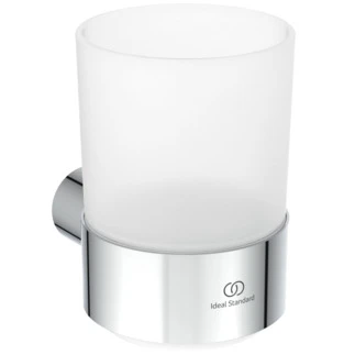 Ideal Standard Conca Porte-gobelet+verre conception ronde - chromé