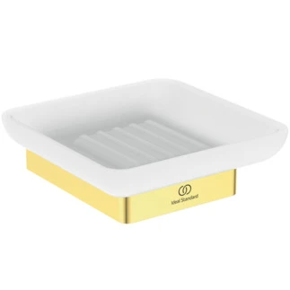 Ideal Standard Conca Porte-savon conception carrée - Brushed Gold