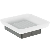 Ideal Standard Conca Porte-savon conception carrée - Brushed Gun Metal