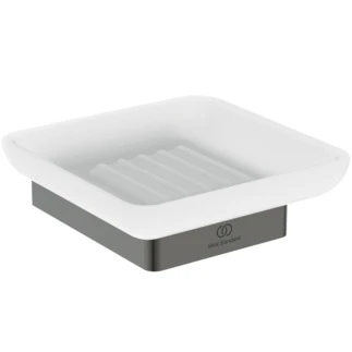 Ideal Standard Conca Porte-savon conception carrée - Brushed Gun Metal