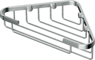 Ideal Standard IOM zeepmandje in chroom voor in douche met metalen bevestiging, driehoek design - chroom
