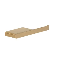 Geesa Shift porte-rouleau papier toilette sans rabat avec tablette - Brushed Gold