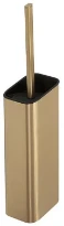 Geesa Shift porte-brosse wc (rabat et brosse noirs) - Brushed Gold