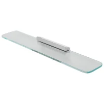Geesa Shift tablette 600 mm avec verre transparent - chromé
