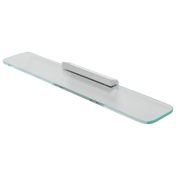 Geesa Shift tablette 600 mm avec verre transparent - chromé