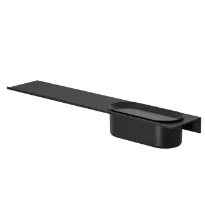 Geesa Leev tablette 600 mm avec panier de douche 22,5 cm - black/black