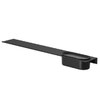Geesa Leev tablette 800 mm avec panier de douche 22,5 cm - black/black