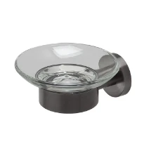 Geesa Nemox porte-savon avec verre - Brushed Metal