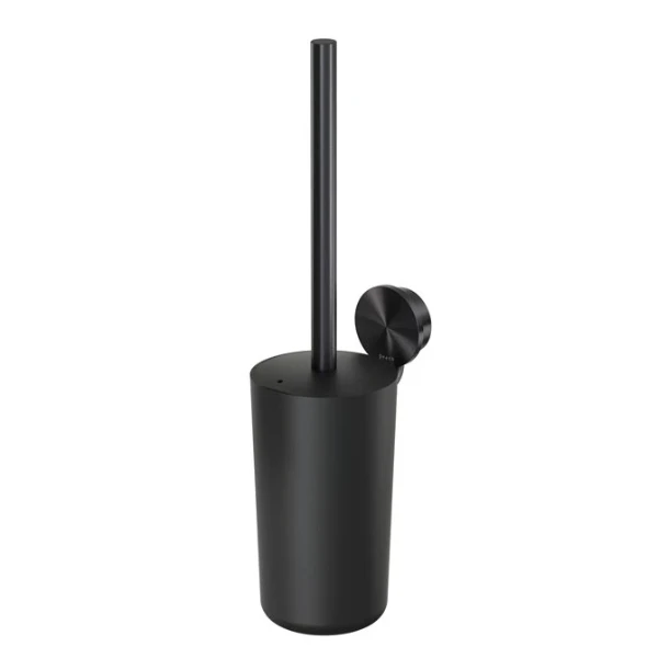 Geesa Opal brosse wc avec support - Brushed Metal Black
