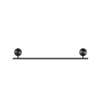 Geesa Opal porte-serviette 45 cm - Brushed Black Metal