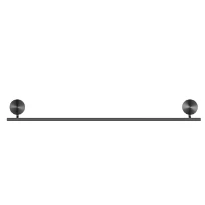 Geesa Opal porte-serviette 60 cm - Brushed Black Metal