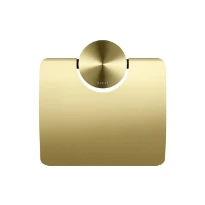Geesa Opal porte-rouleau papier toilette avec rabat - Brushed Gold