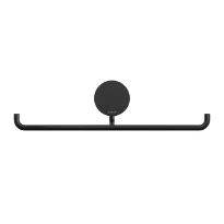 Geesa Opal porte-rouleau double - Black