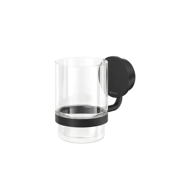 Geesa Opal glashouder met glas - Black