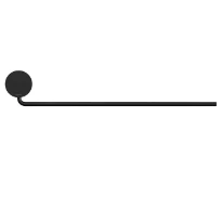 Geesa Opal porte-serviette à une barre - Black