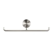 Geesa Opal porte-rouleau papier toilette double avec rabat - Brushed Stainless Steel