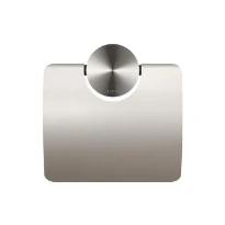 Geesa Opal porte-rouleau avec couvercle - inox brossé