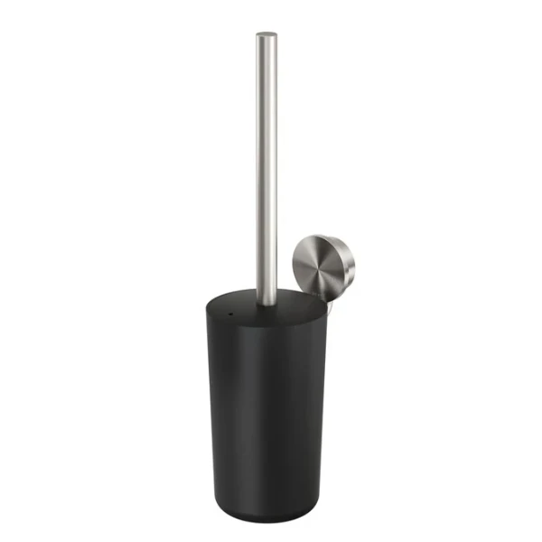 Geesa Opal brosse wc avec support - Brushed Stainless Steel