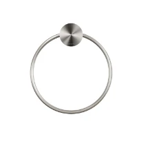 Geesa Opal porte-serviette anneau - Brushed Stainless Steel