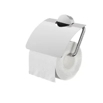 Geesa Opal porte-rouleau avec couvercle - chromé