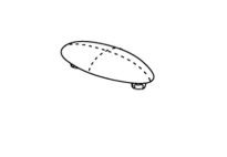 Pressalit WSS tampon - ovale - gris - a4033
