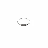 Pressalit WSS tampon à enfoncer pour couvercle - rond - noir
