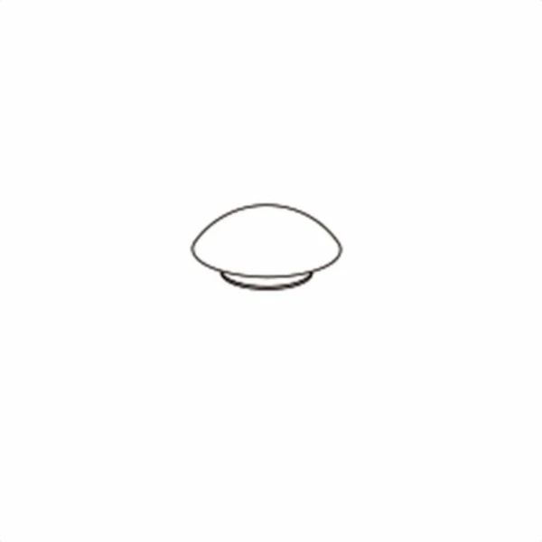 Pressalit WSS tampon à enfoncer pour couvercle - rond - noir